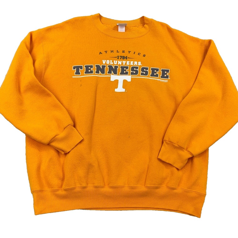Vintage Y2K Tennessee Volunteers Sweatshirt Men XL Orange Crewneck Vols 90s Lee